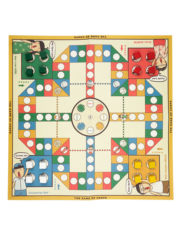 Zabalang Board Games (3 in 1) - Board Games by wheniwasfour | 小时候, Singapore local artist online gift store