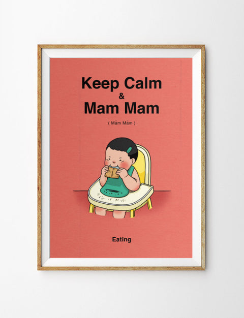 Keep Calm & Mam Mam Poster