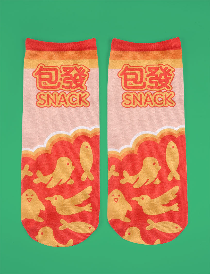 Bao Huat Animal Snack socks - Apparel by wheniwasfour | 小时候, Singapore local artist online gift store