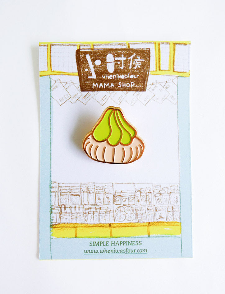 Fancy Gem Biscuit Enamel Pin - Accessories by wheniwasfour | 小时候, Singapore local artist online gift store