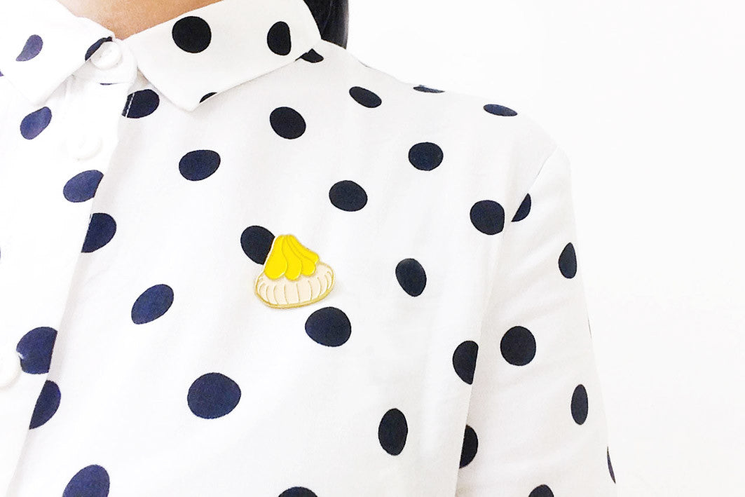 Fancy Gem Biscuit Enamel Pin - Accessories by wheniwasfour | 小时候, Singapore local artist online gift store