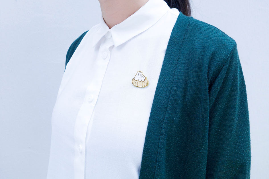 Fancy Gem Biscuit Enamel Pin - Accessories by wheniwasfour | 小时候, Singapore local artist online gift store