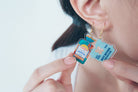 Bread Tag Dangling Earrings - Accessories by wheniwasfour | 小时候, Singapore local artist online gift store