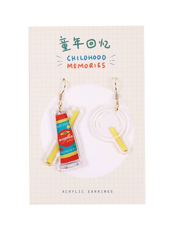 Bubble Balloon Dangling Earrings - Accessories by wheniwasfour | 小时候, Singapore local artist online gift store
