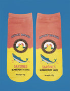 Ahuat Sardine socks - Apparel by wheniwasfour | 小时候, Singapore local artist online gift store