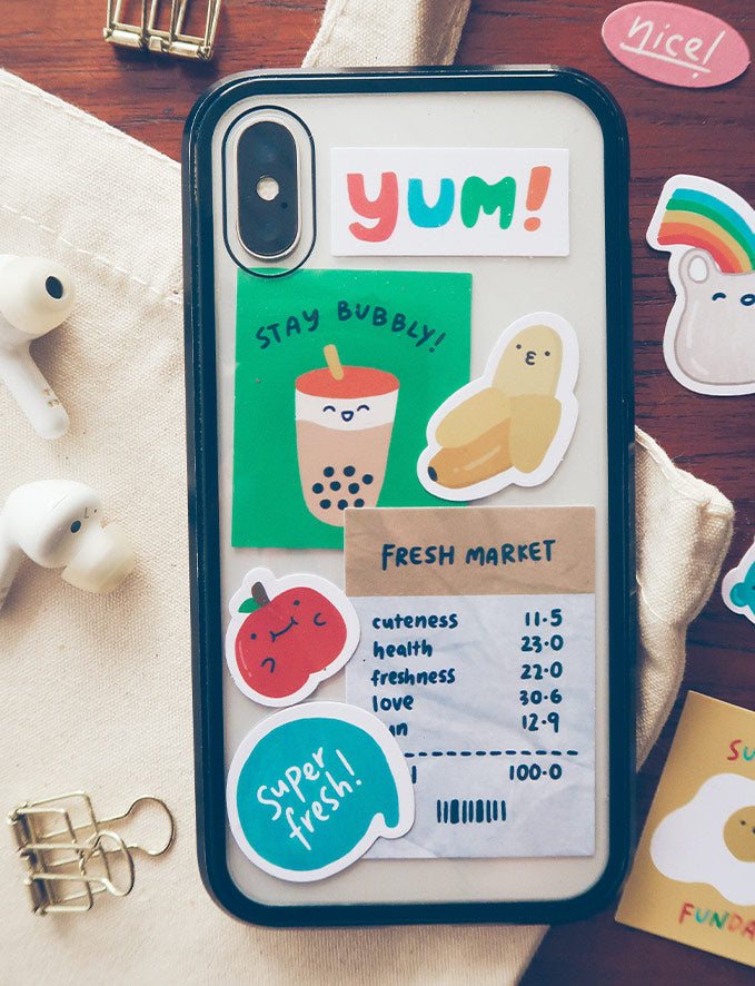Fresh Market Decal Sticker Pack - Sticker by wheniwasfour | 小时候, Singapore local artist online gift store