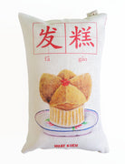 Singapore Delicacies - Huat Kueh Rectangular Cushion Cover in white