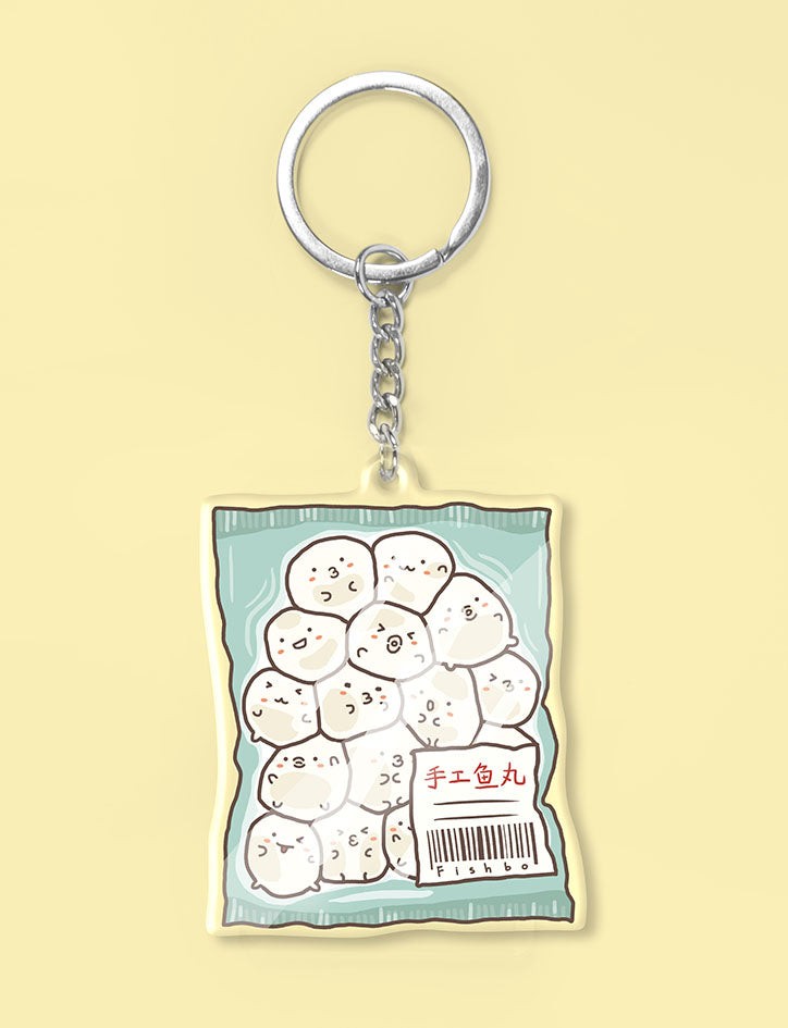 Fishbo Pack Keychain - Accessories by wheniwasfour | 小时候, Singapore local artist online gift store