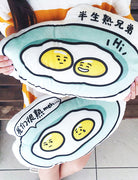 Quirky Singapore Plush Toys - Half-Boiled Eggs