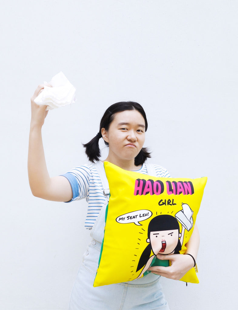 Hao Lian (Arrogant) Girl Cushion Cover