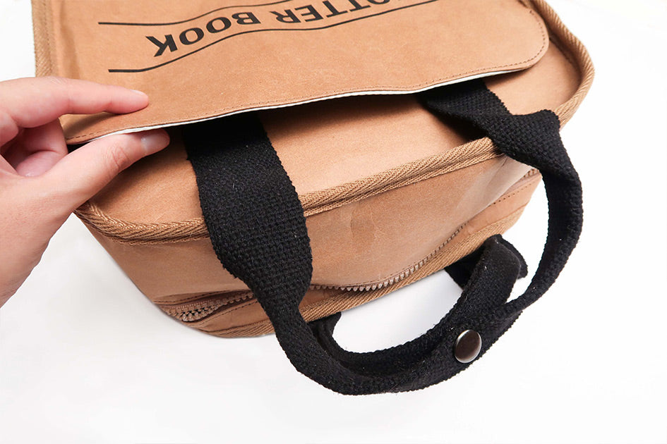 Chinese Composition Kraft Backpack - Backpack by wheniwasfour | 小时候, Singapore local artist online gift store