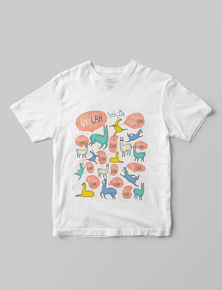 Singlish T-Shirt LAH - Apparel by wheniwasfour | 小时候, Singapore local artist online gift store
