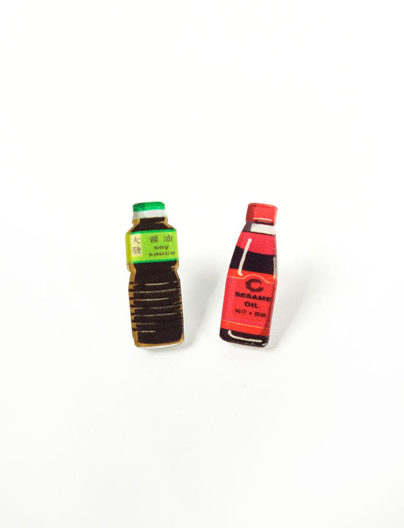 Singapore Mama Shop Earrings - Cooking Sauces