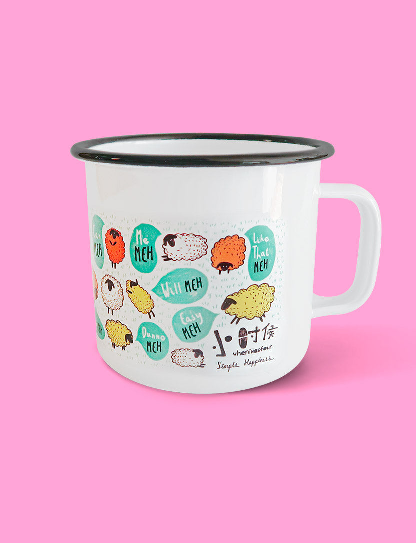 Meh Singlish Mug - Home by wheniwasfour | 小时候, Singapore local artist online gift store