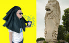 Singapore Merlion Hairstyle