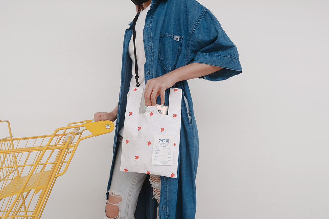Merlion Plastic Sling Bag - Sling Bag by wheniwasfour | 小时候, Singapore local artist online gift store