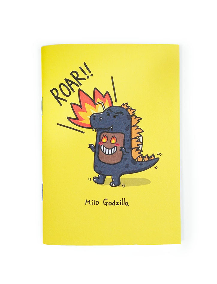 Milo Godzilla A6 Notebook - Notebooks by wheniwasfour | 小时候, Singapore local artist online gift store