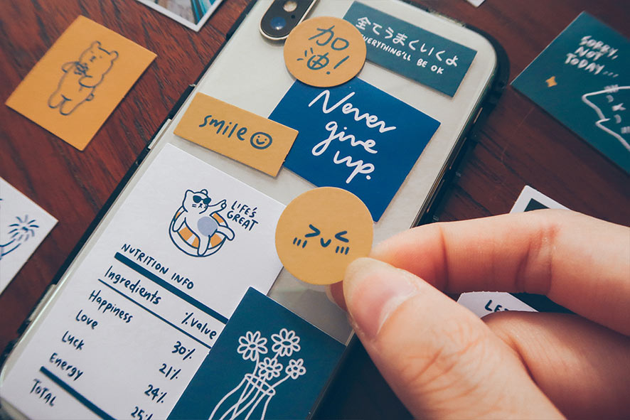 Live Simply Decal Sticker Pack - Sticker by wheniwasfour | 小时候, Singapore local artist online gift store
