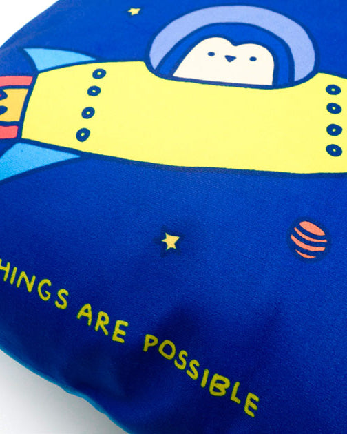 Courage & All Things Are Possible Cushion Cover - cushion cover by wheniwasfour | 小时候, Singapore local artist online gift store