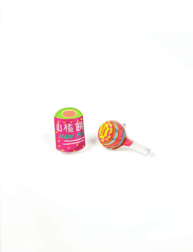 Singapore Mama Shop Earrings - Old-School Snacks