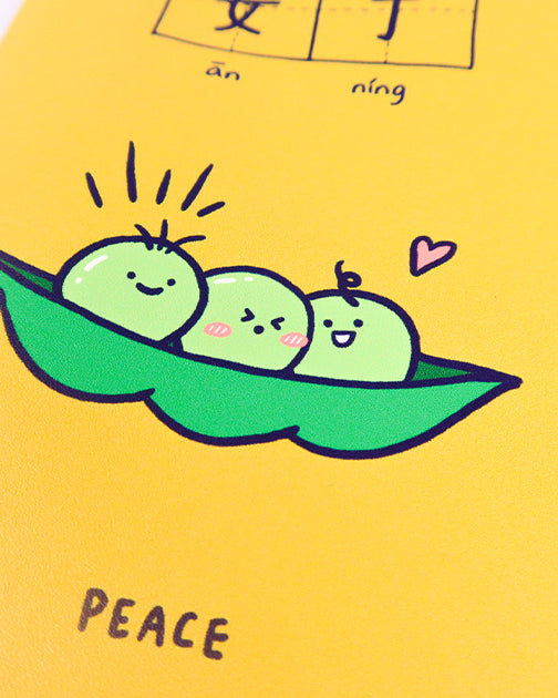 Peace & Slow Living Pouch - Pouch by wheniwasfour | 小时候, Singapore local artist online gift store