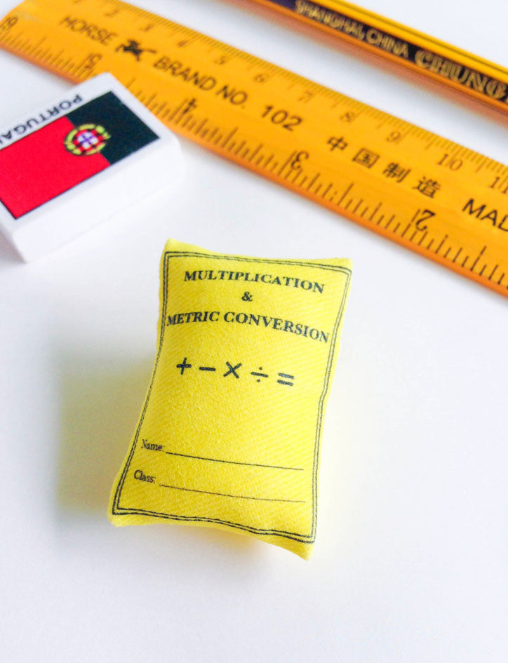 Multiplication & Metric Conversion Table Plush Pin