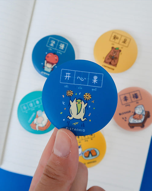 Set of 7 | Dream Chaser Button Badges - Accessories by wheniwasfour | 小时候, Singapore local artist online gift store