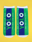 Yolo socks - Apparel by wheniwasfour | 小时候, Singapore local artist online gift store
