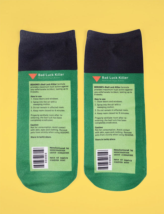 Begone Insecticide Socks (Back)