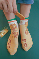 Huat Huat Senbei socks - Apparel by wheniwasfour | 小时候, Singapore local artist online gift store