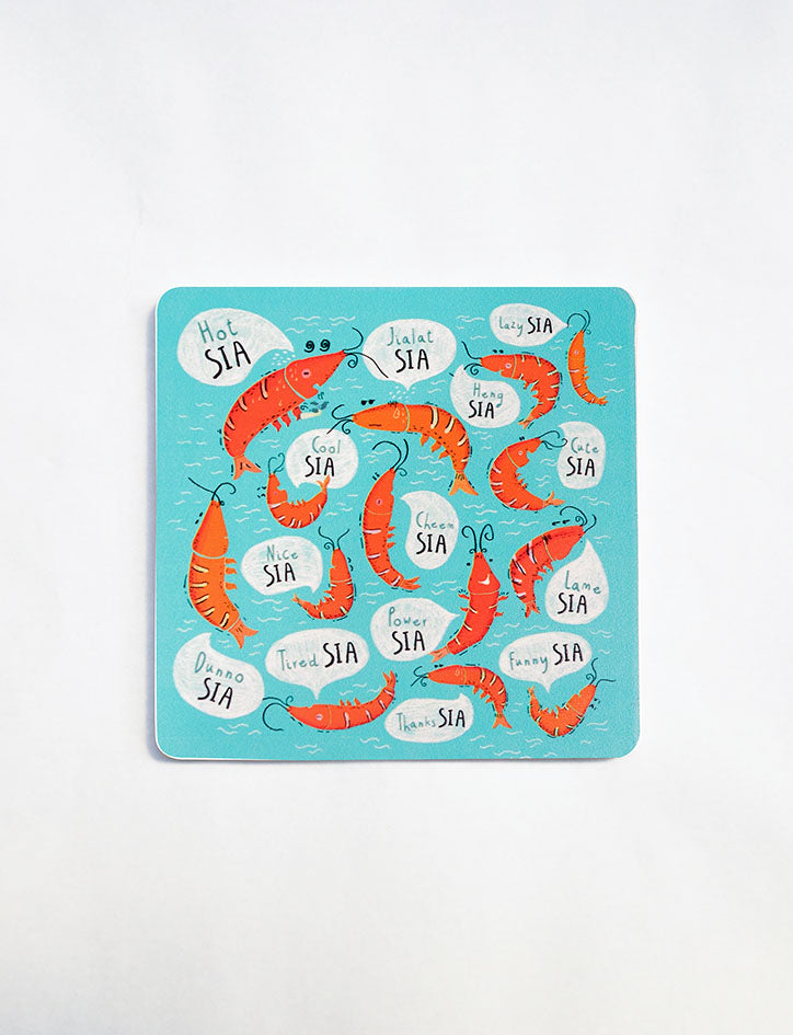 Singlish Wooden Coasters - Home by wheniwasfour | 小时候, Singapore local artist online gift store