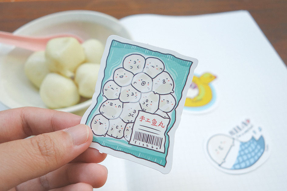 Sumoboru Stickers Pack (16 stickers) - stationery by wheniwasfour | 小时候, Singapore local artist online gift store