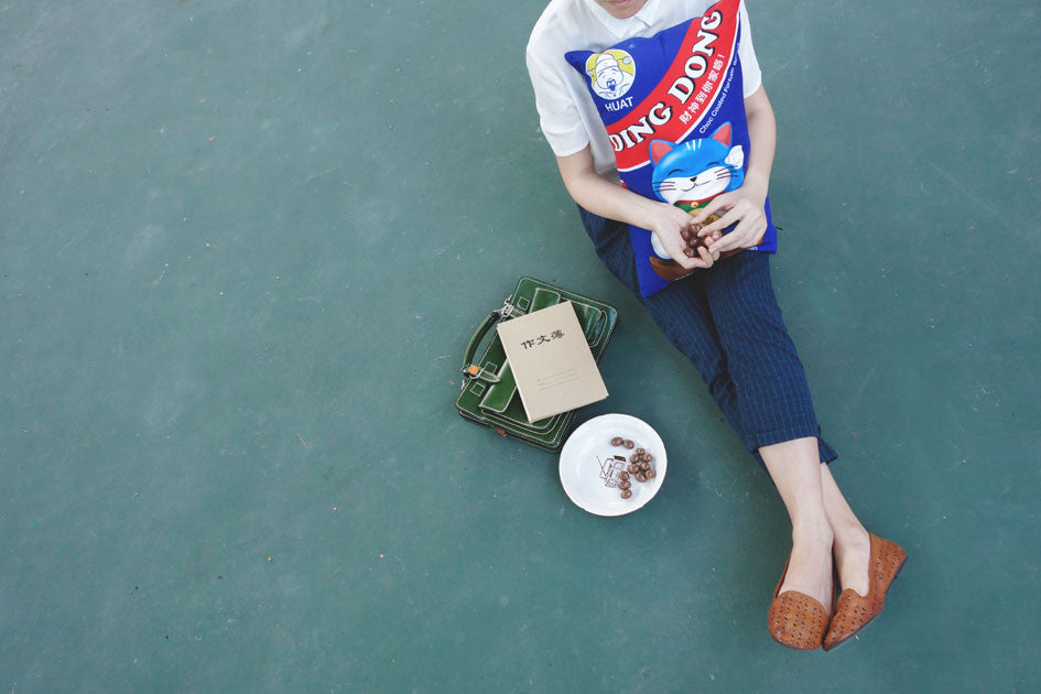 Singapore Souvenirs - Ding Dang Chocolate Snack Cushion Cover