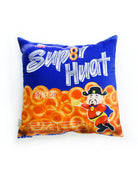 Super huat snack square cushion cover in blue