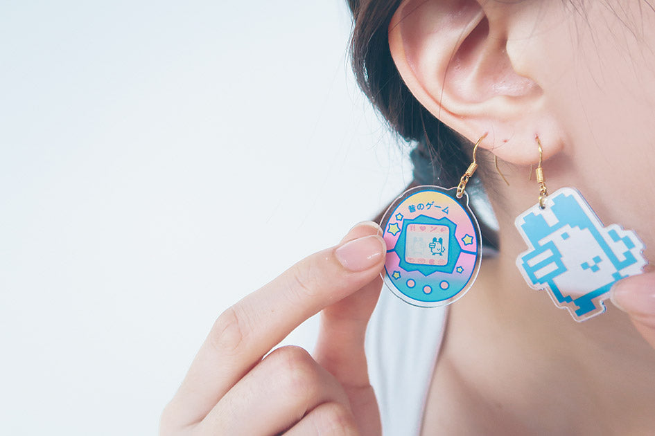 Tamagotchi Earrings - Accessories by wheniwasfour | 小时候, Singapore local artist online gift store