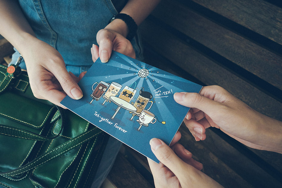 Teh-gether Forever - Postcards by wheniwasfour | 小时候, Singapore local artist online gift store