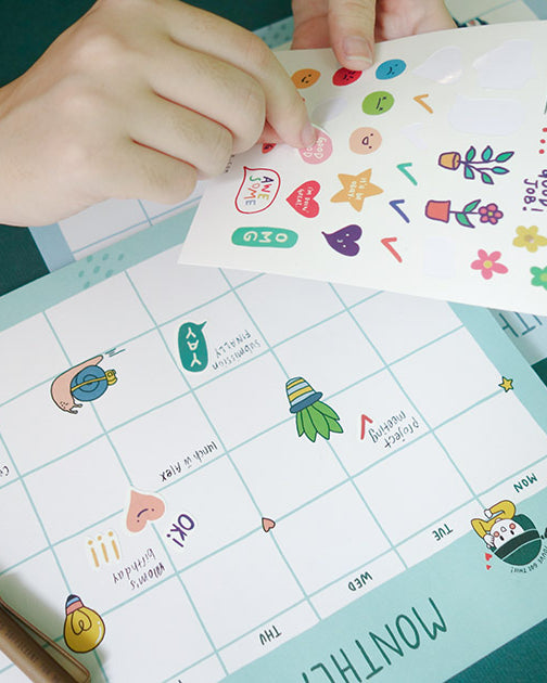 Dream Chaser Monthly Desk Planner - Monthly Planner by wheniwasfour | 小时候, Singapore local artist online gift store