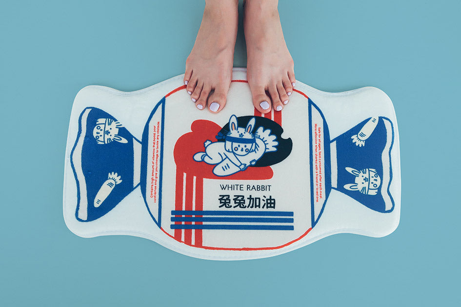 White Rabbit Door Mat - Home by wheniwasfour | 小时候, Singapore local artist online gift store