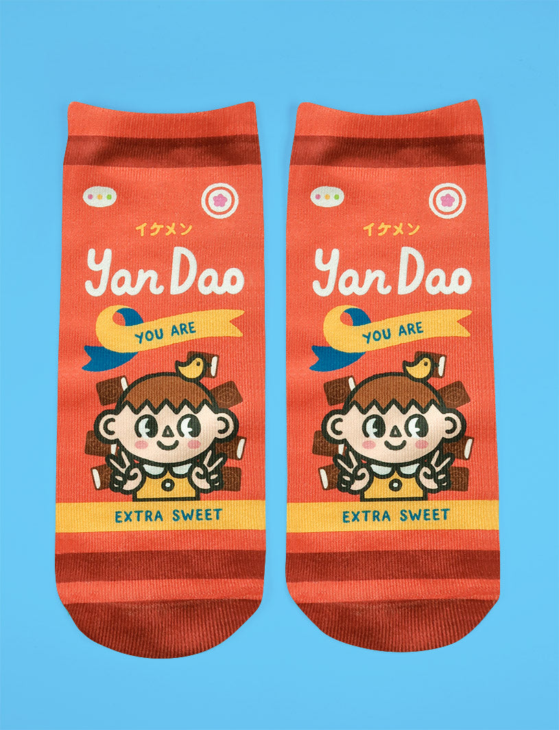 Yan Dao socks - Apparel by wheniwasfour | 小时候, Singapore local artist online gift store