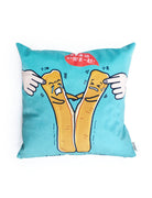 Singapore Cushion Cover in blue - Kopitiam You Tiao