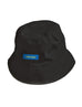 Black Bucket Hat with Velcro Patch