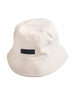 Beige Bucket Hat with Velcro Patch