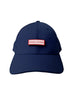 Navy Blue Baseball Cap with Velcro Patch