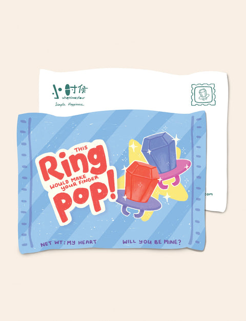 Ring Pop! Valentine's Day Greeting Card