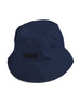 Navy Blue Bucket Hat with Velcro Patch