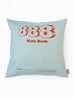 Nostalgic Cushion Covers - 888 Notebook square cushion cover in light blue