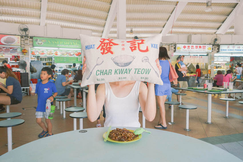Singapore Souvenirs - Char Kway Teow Cushion Cover