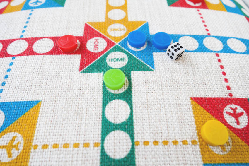 Aeroplane Chess Cushion Cover