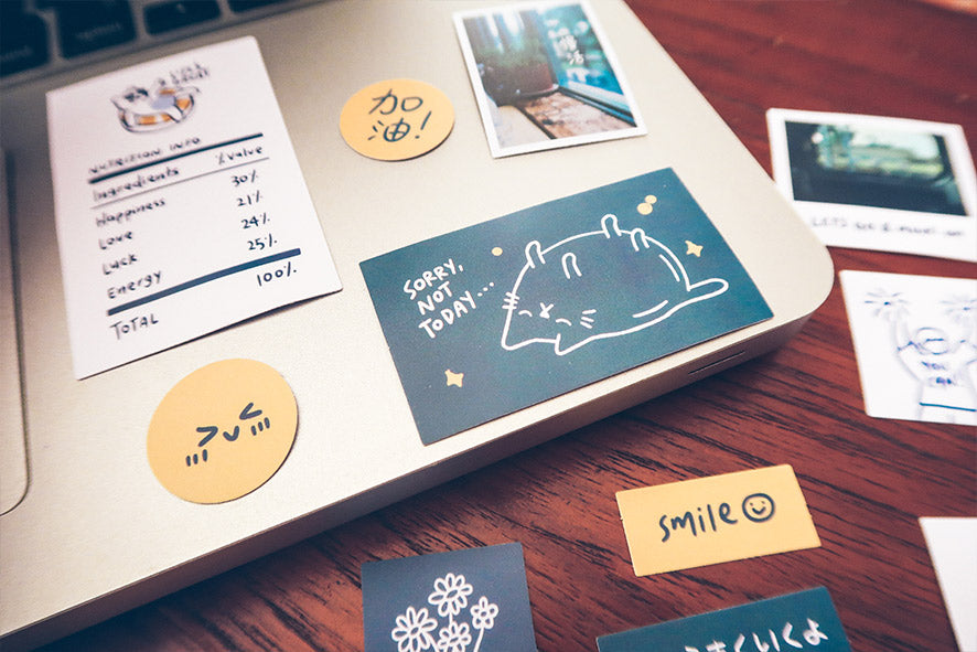 Live Simply Decal Sticker Pack - Sticker by wheniwasfour | 小时候, Singapore local artist online gift store
