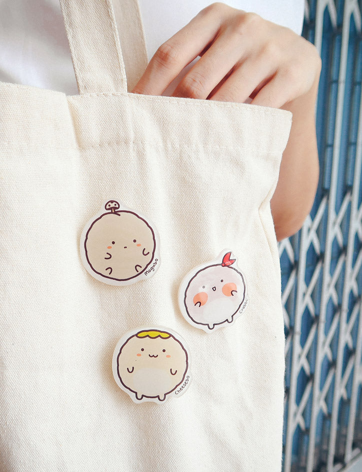 Crabbo Pin - Accessories by wheniwasfour | 小时候, Singapore local artist online gift store